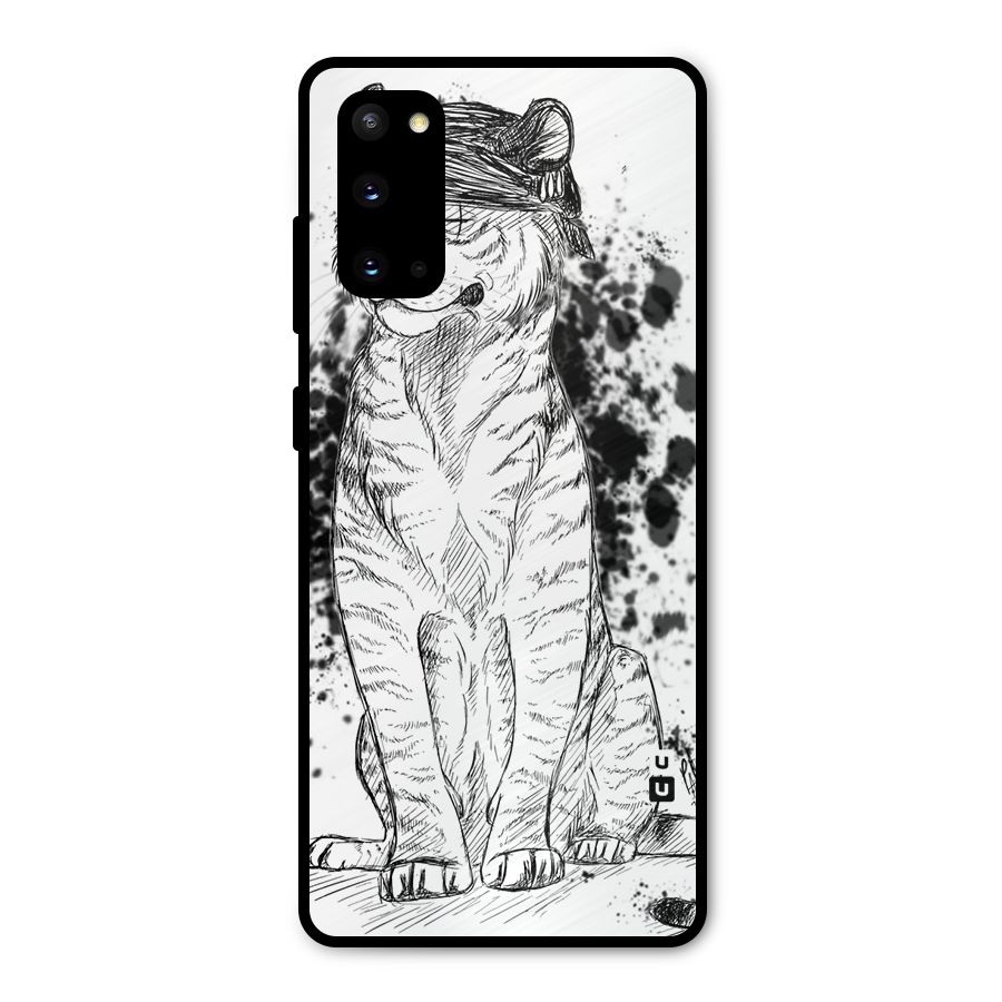 Tiger Wink Metal Back Case for Galaxy S20