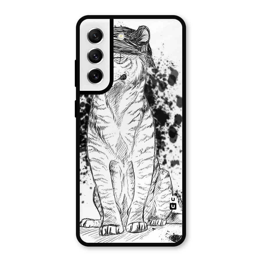 Tiger Wink Metal Back Case for Galaxy S21 FE 5G