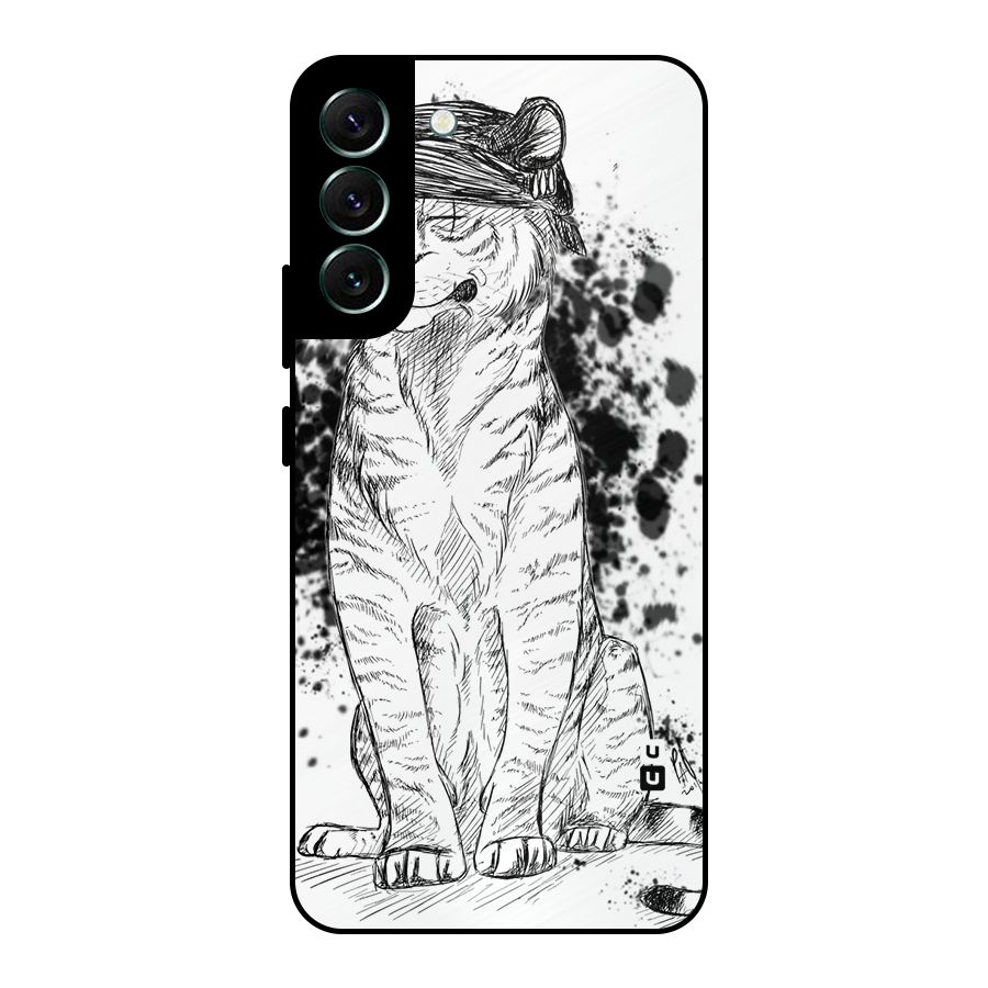 Tiger Wink Metal Back Case for Galaxy S22 Plus 5G