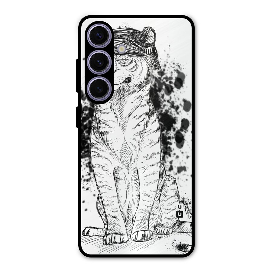 Tiger Wink Metal Back Case for Galaxy S24