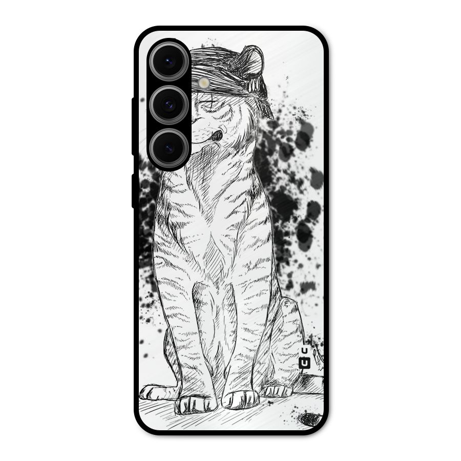 Tiger Wink Metal Back Case for Galaxy S24 FE
