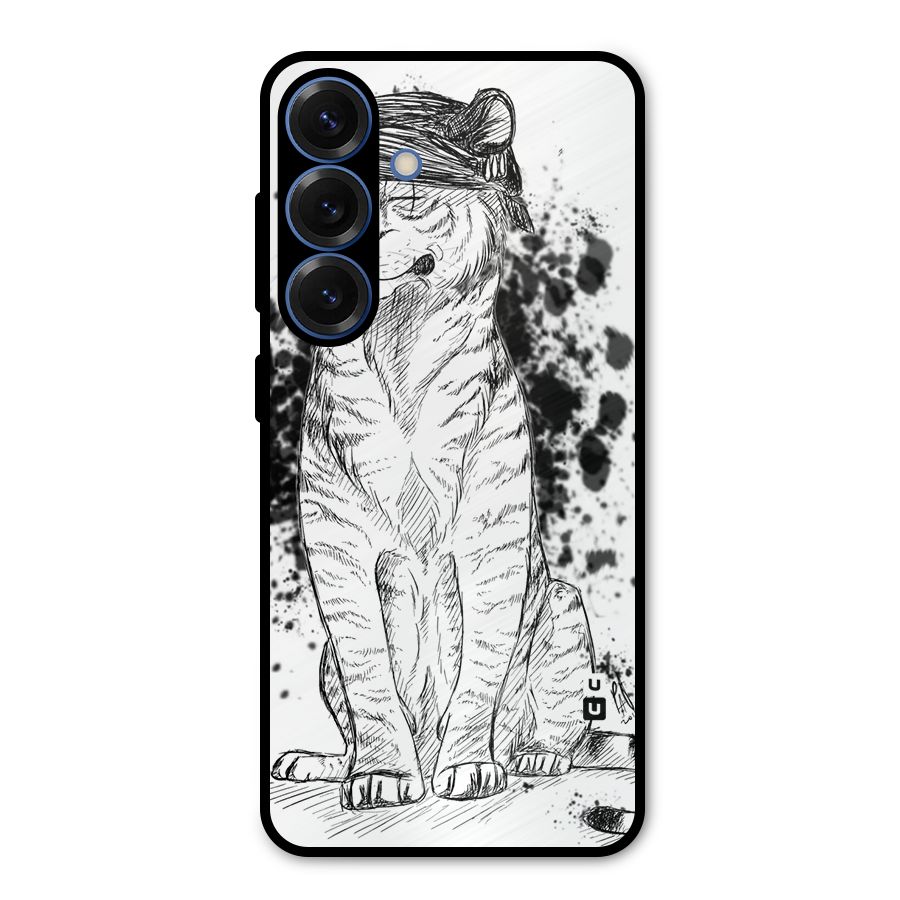 Tiger Wink Metal Back Case for Galaxy S25
