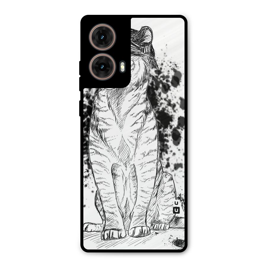 Tiger Wink Metal Back Case for Moto G85