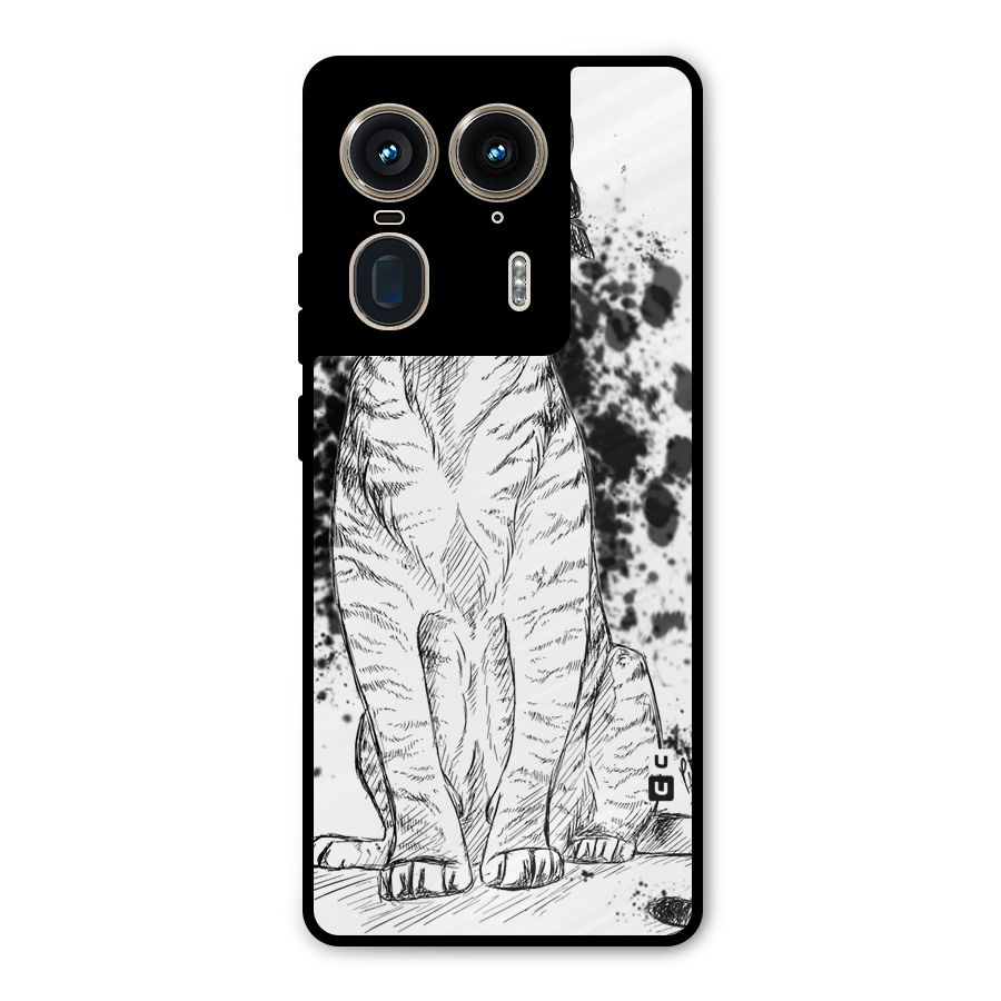 Tiger Wink Metal Back Case for Motorola Edge 50 Ultra
