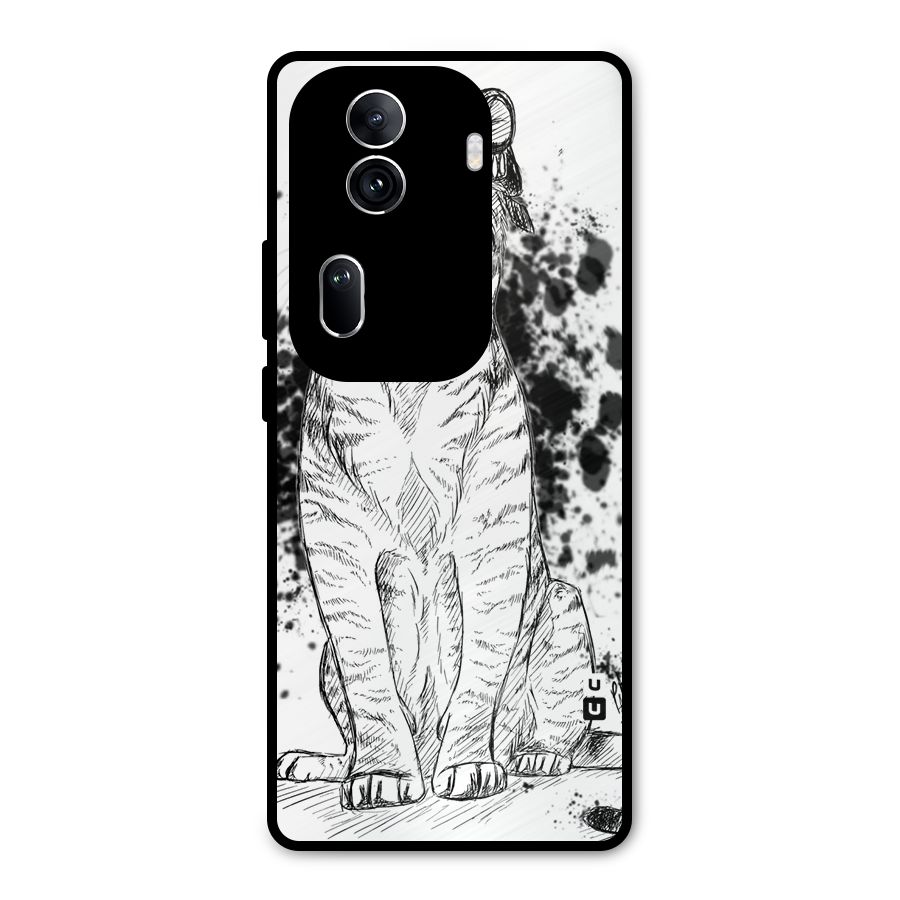 Tiger Wink Metal Back Case for Oppo Reno11 Pro 5G