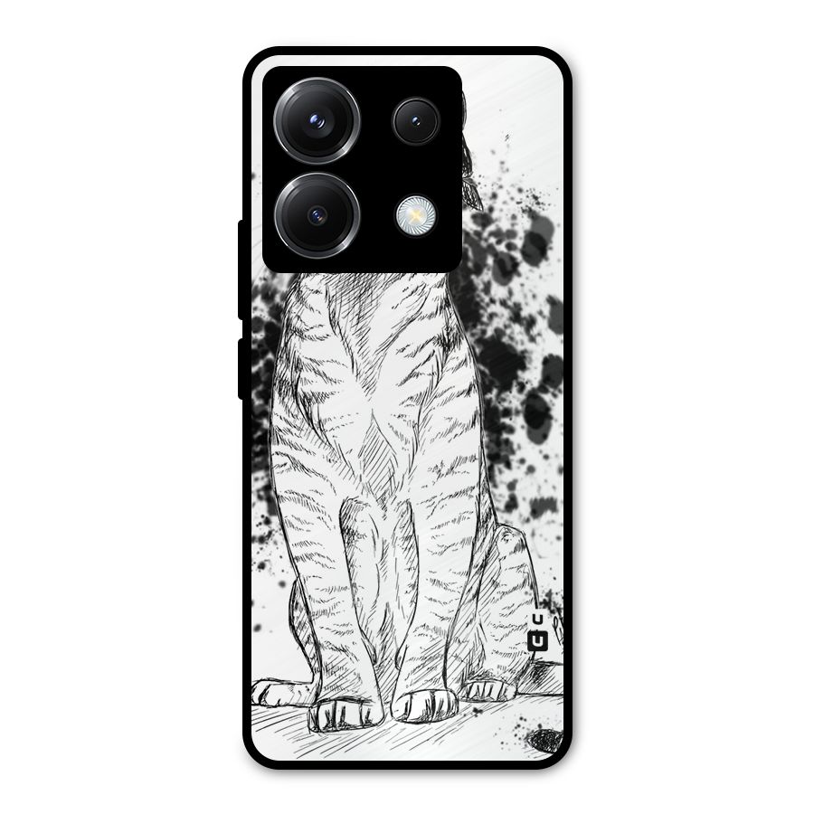 Tiger Wink Metal Back Case for Poco X6