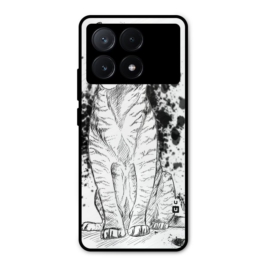 Tiger Wink Metal Back Case for Poco X6 Pro