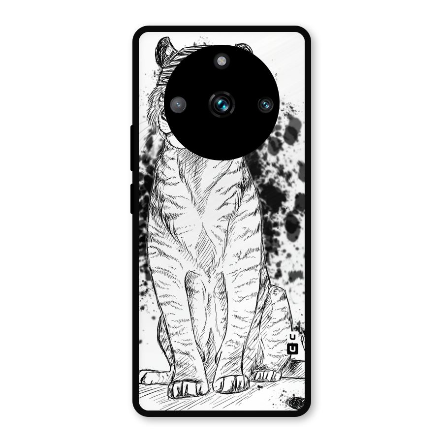 Tiger Wink Metal Back Case for Realme 11 Pro
