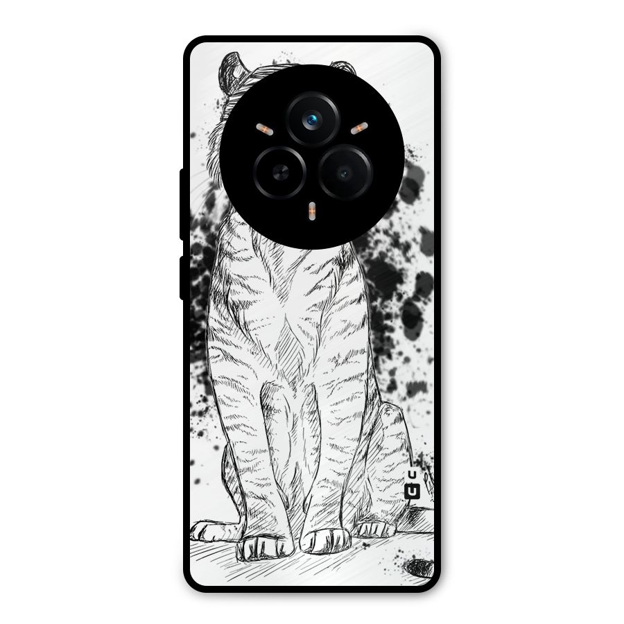 Tiger Wink Metal Back Case for Realme 14 Pro
