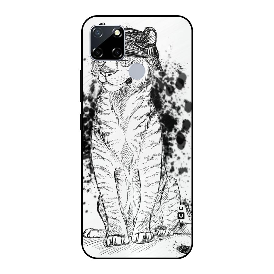 Tiger Wink Metal Back Case for Realme Narzo 20