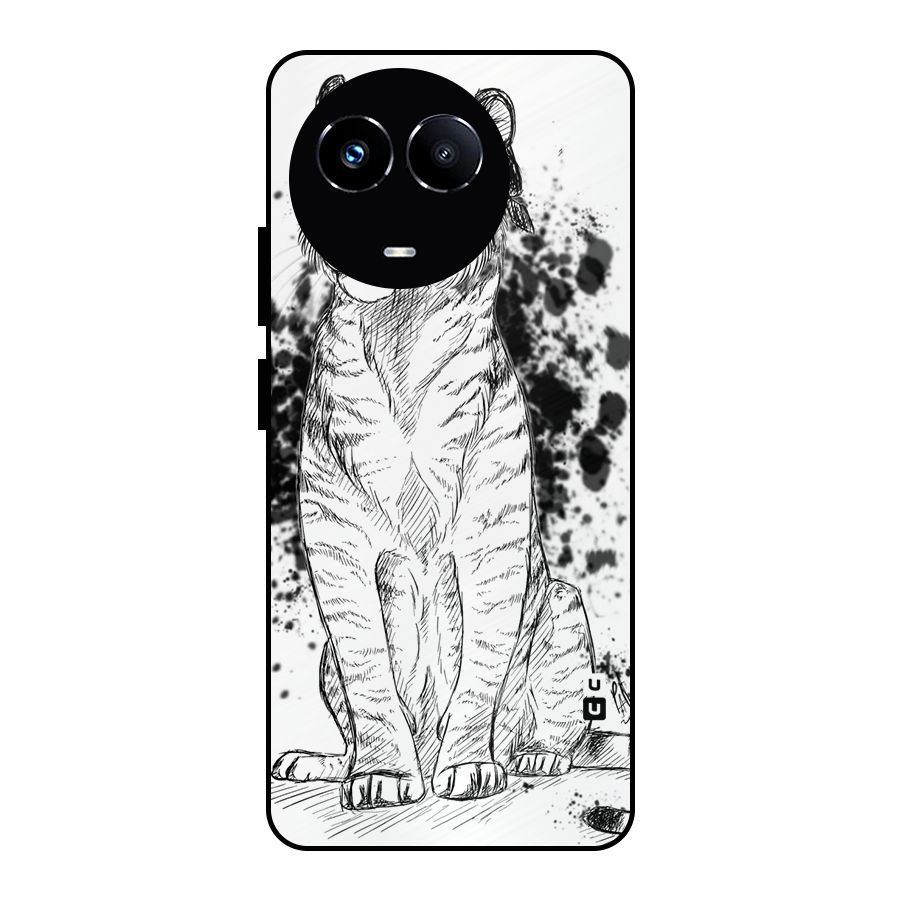 Tiger Wink Metal Back Case for Realme Narzo 60X