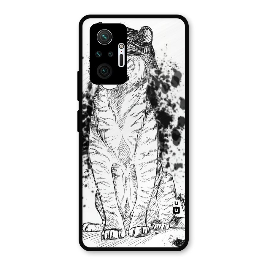 Tiger Wink Metal Back Case for Redmi Note 10 Pro Max