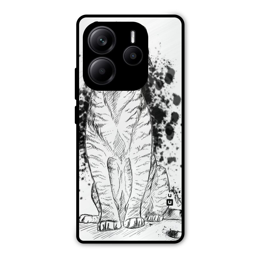 Tiger Wink Metal Back Case for Redmi Note 14 5G