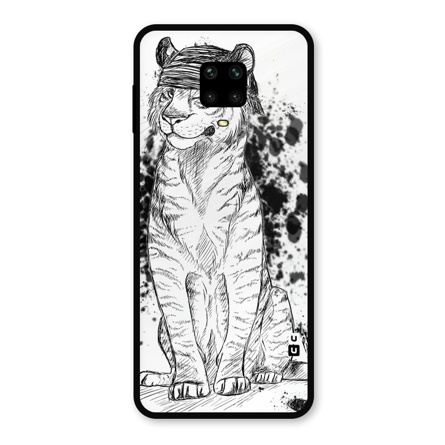 Tiger Wink Metal Back Case for Redmi Note 9 Pro