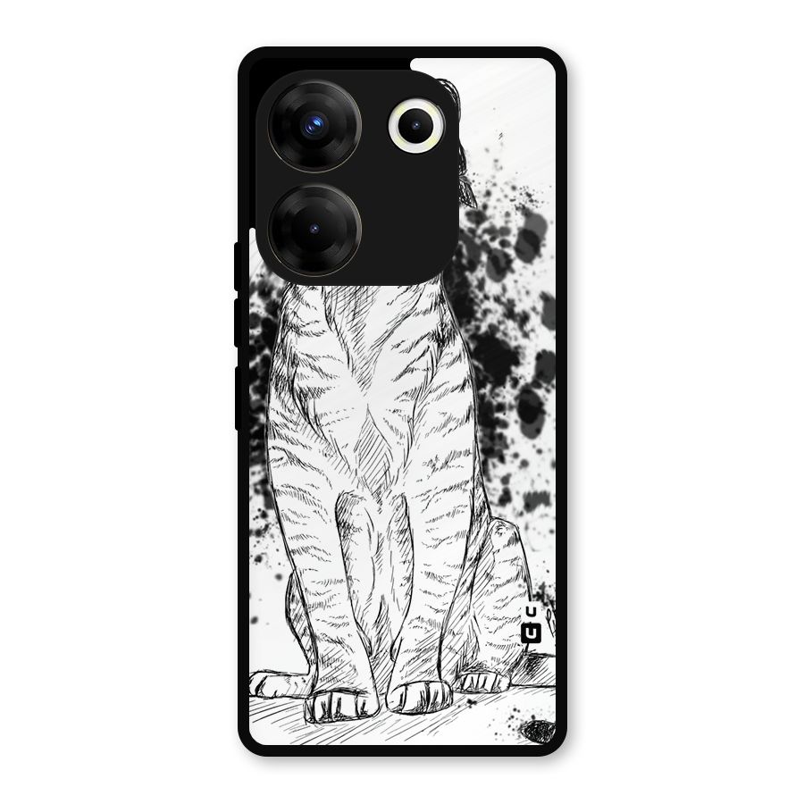 Tiger Wink Metal Back Case for Tecno Camon 20 Pro