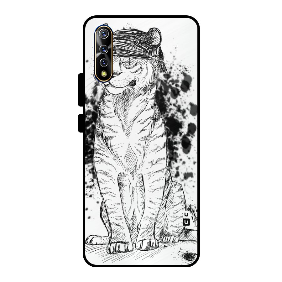 Tiger Wink Metal Back Case for Vivo S1