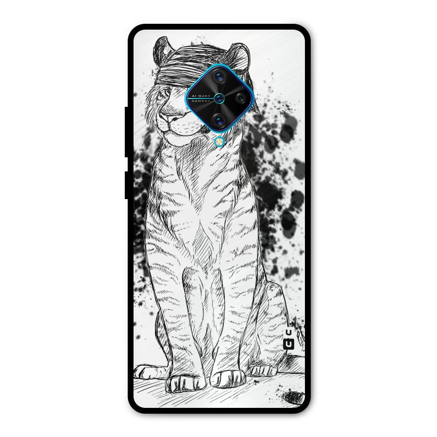 Tiger Wink Metal Back Case for Vivo S1 Pro