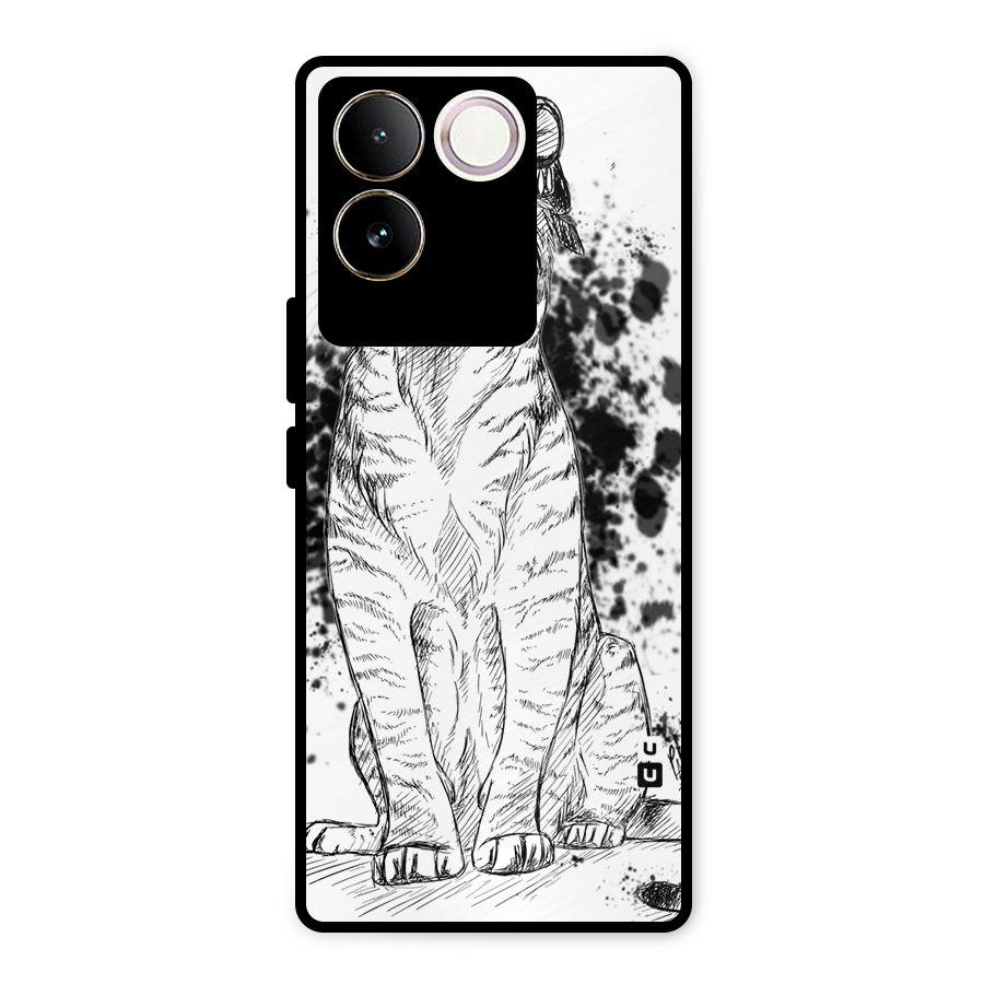 Tiger Wink Metal Back Case for Vivo T2 Pro