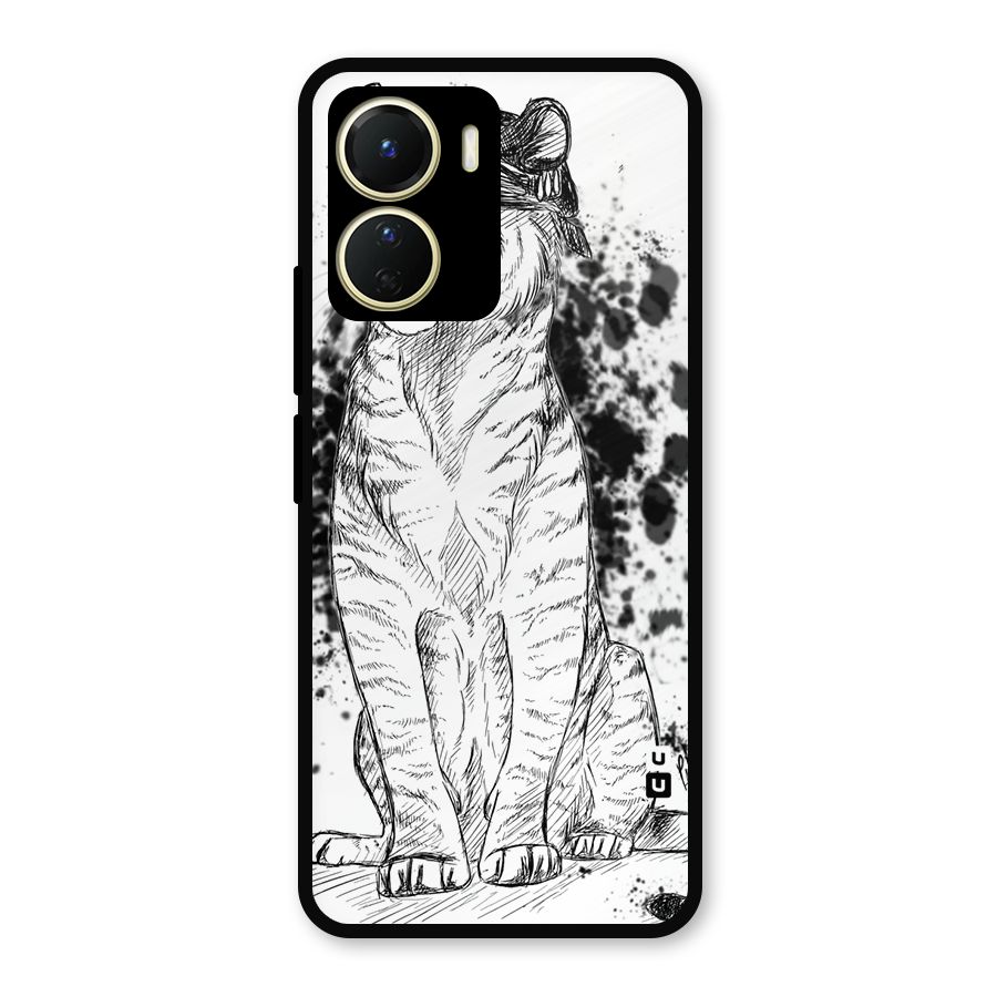 Tiger Wink Metal Back Case for Vivo Y16