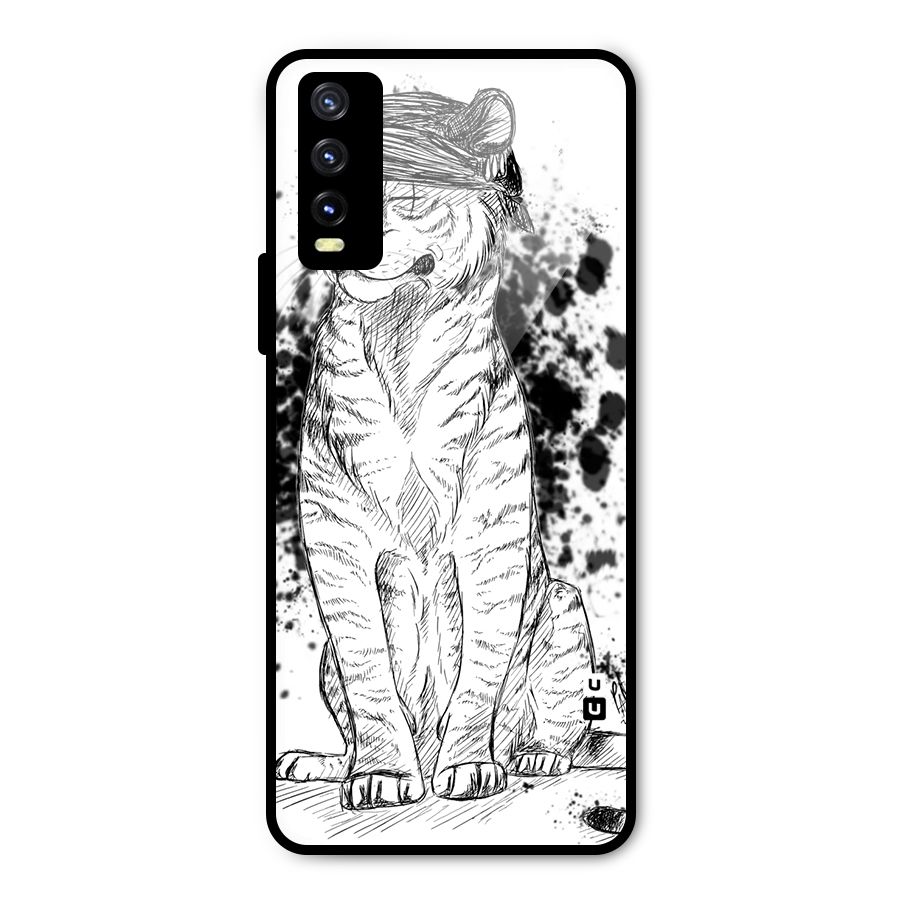 Tiger Wink Metal Back Case for Vivo Y20