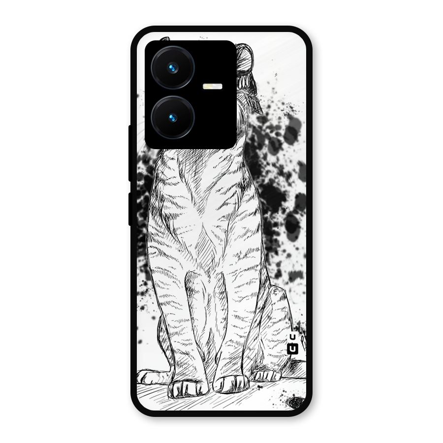 Tiger Wink Metal Back Case for Vivo Y22
