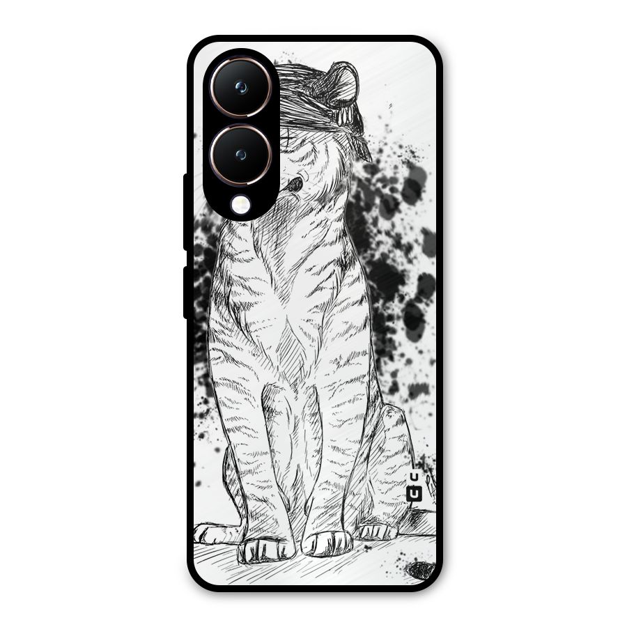 Tiger Wink Metal Back Case for Vivo Y28
