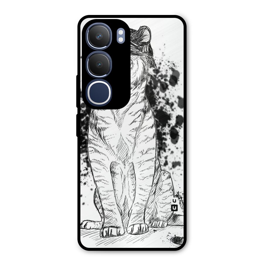 Tiger Wink Metal Back Case for Vivo Y29
