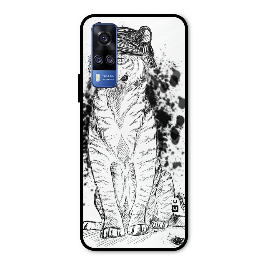 Tiger Wink Metal Back Case for Vivo Y31