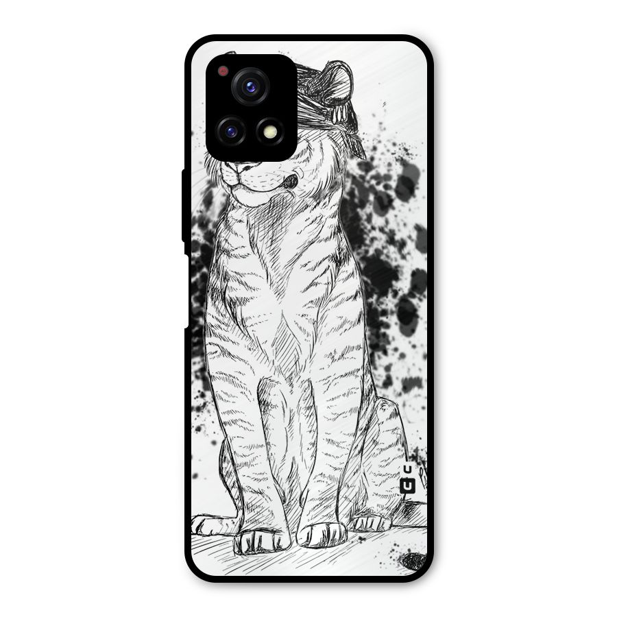Tiger Wink Metal Back Case for Vivo Y72 5G