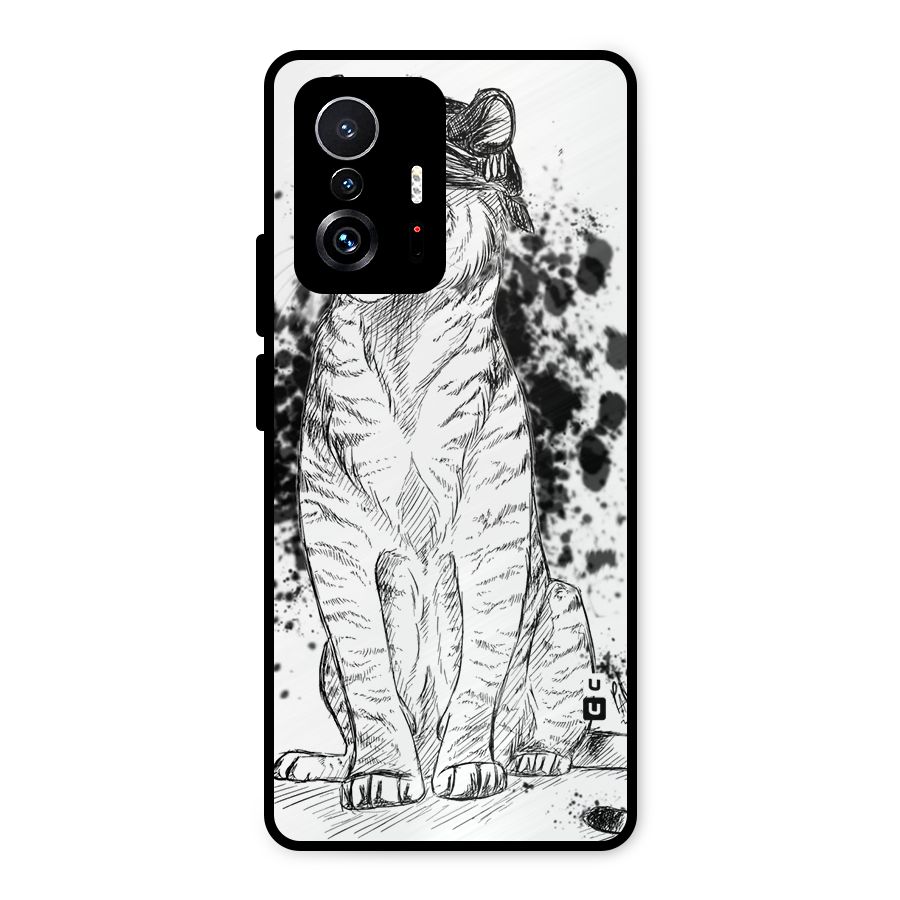 Tiger Wink Metal Back Case for Xiaomi 11T Pro