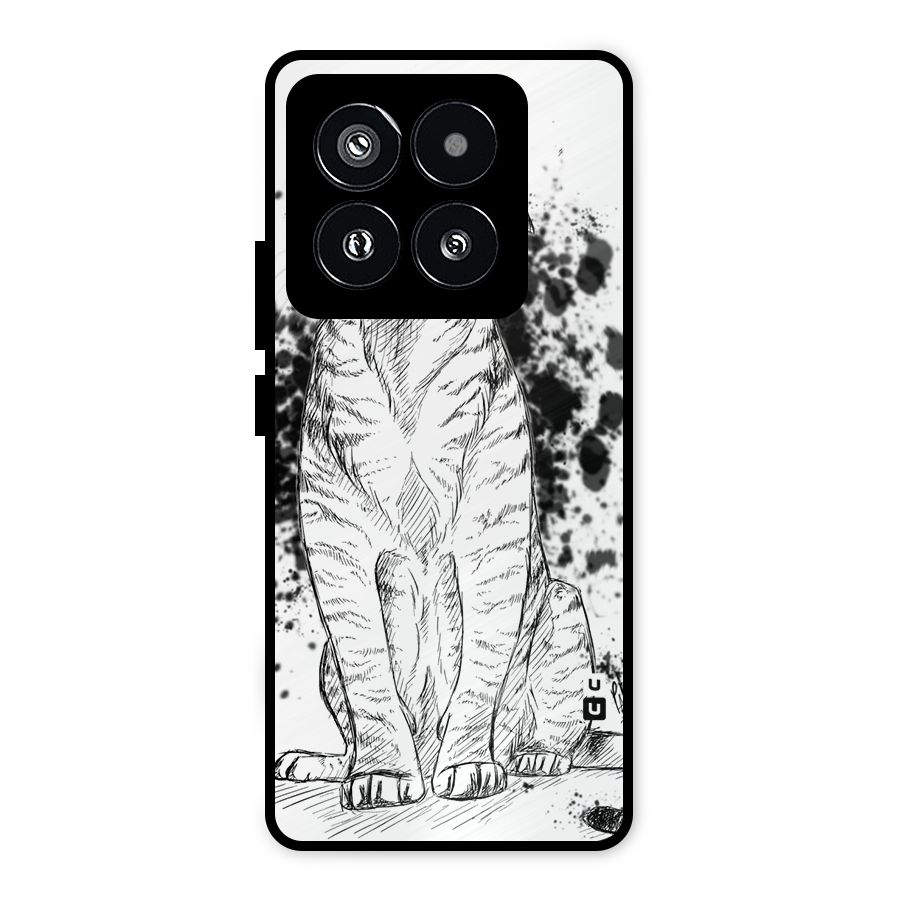 Tiger Wink Metal Back Case for Xiaomi 14 Pro