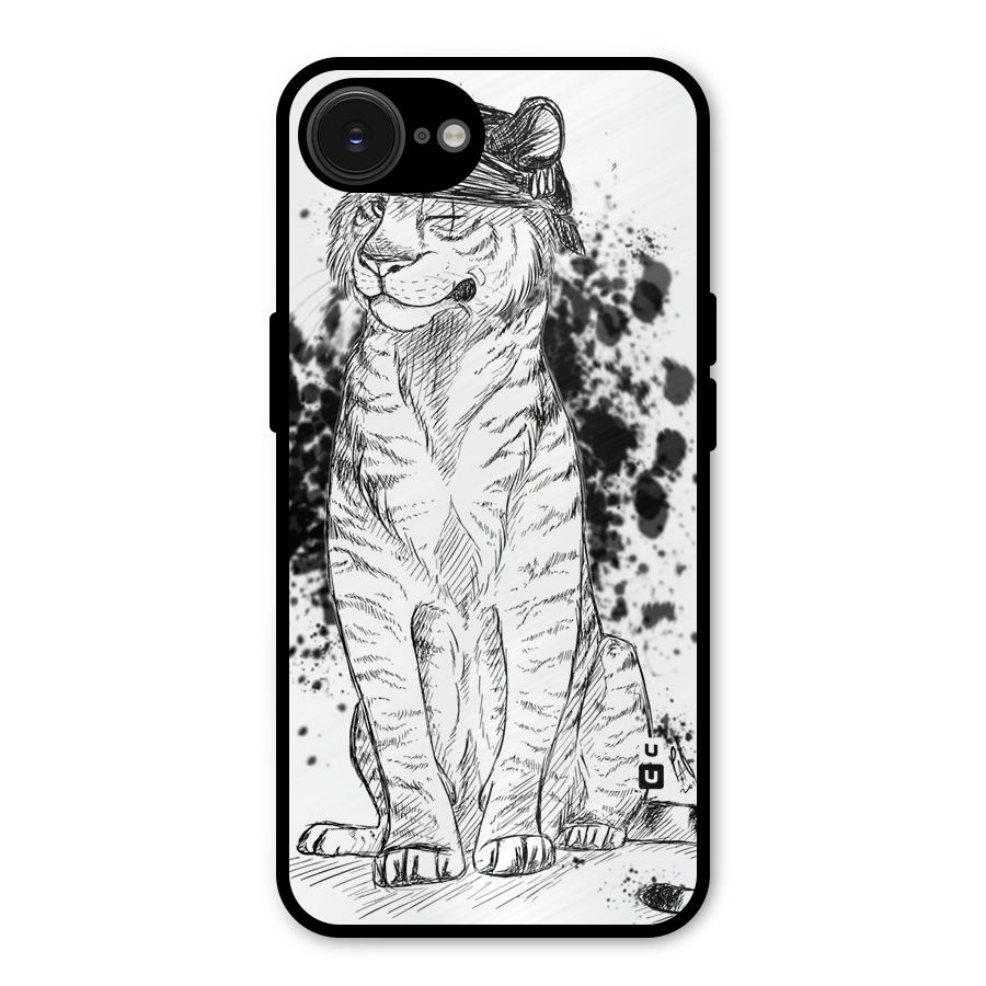 Tiger Wink Metal Back Case for iPhone 16e