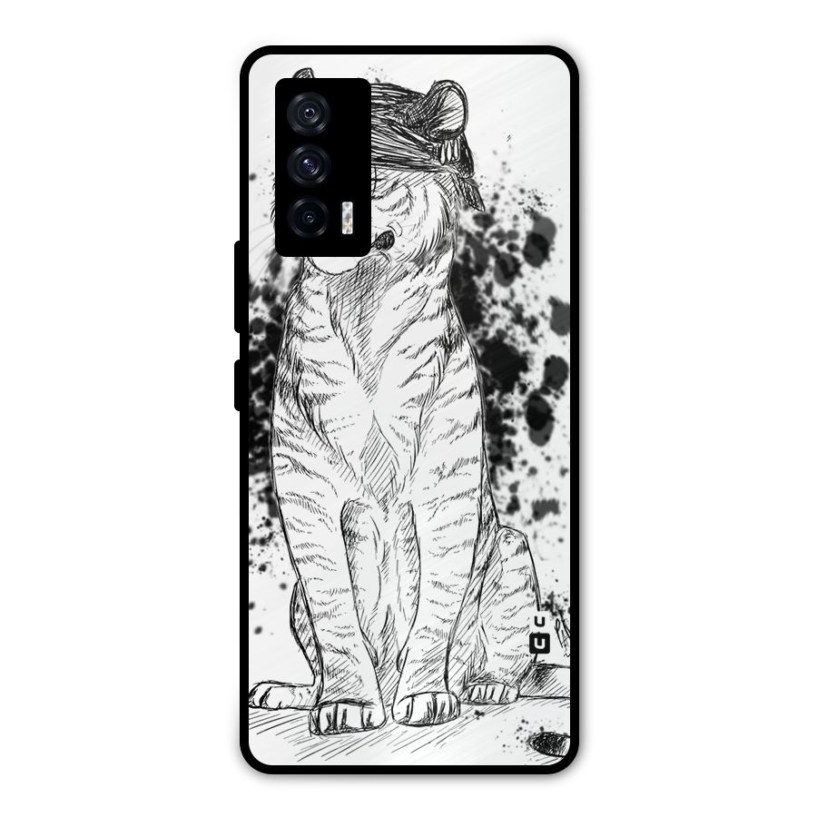 Tiger Wink Metal Back Case for iQOO 7 5G