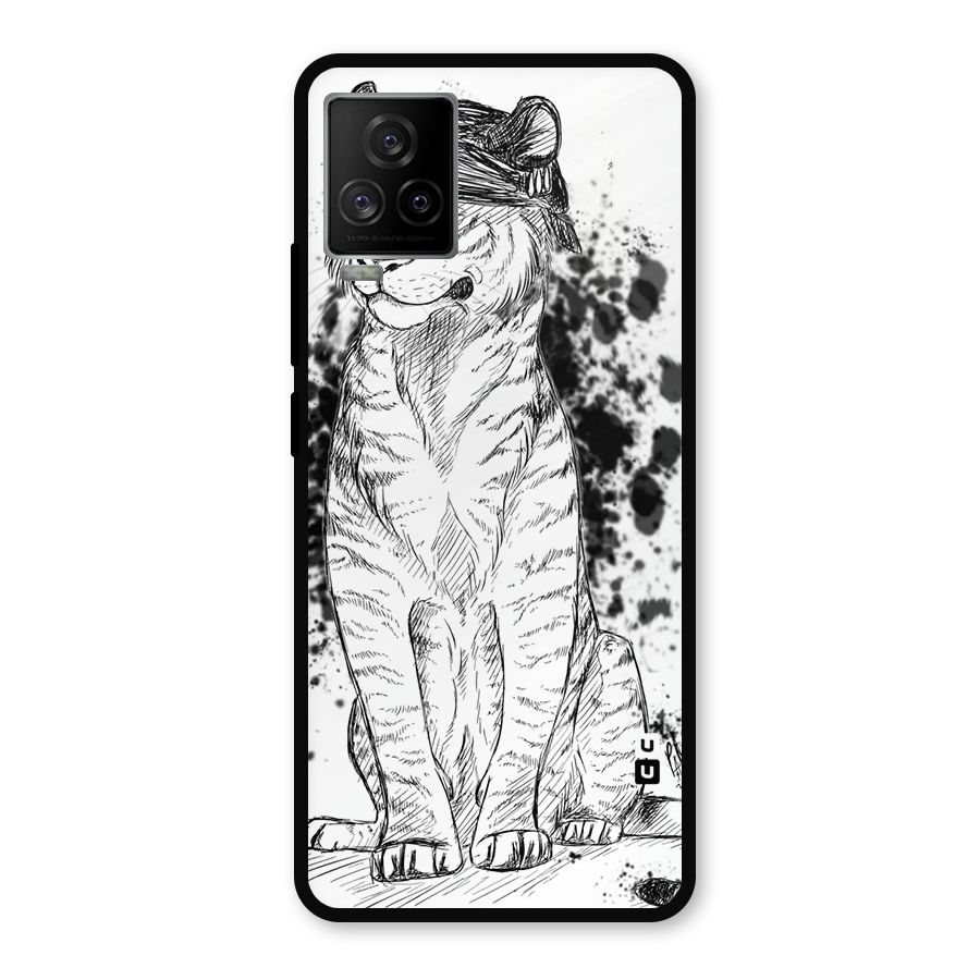 Tiger Wink Metal Back Case for iQOO 7 Legend 5G