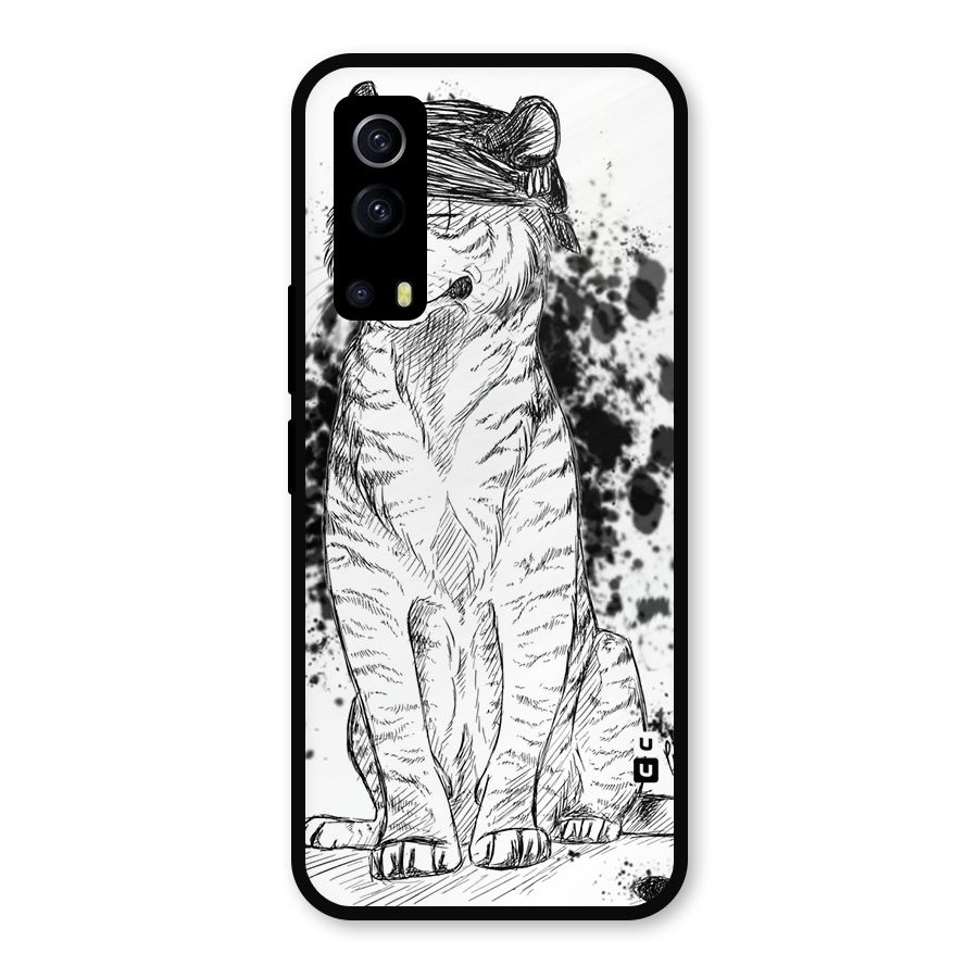 Tiger Wink Metal Back Case for iQOO Z3