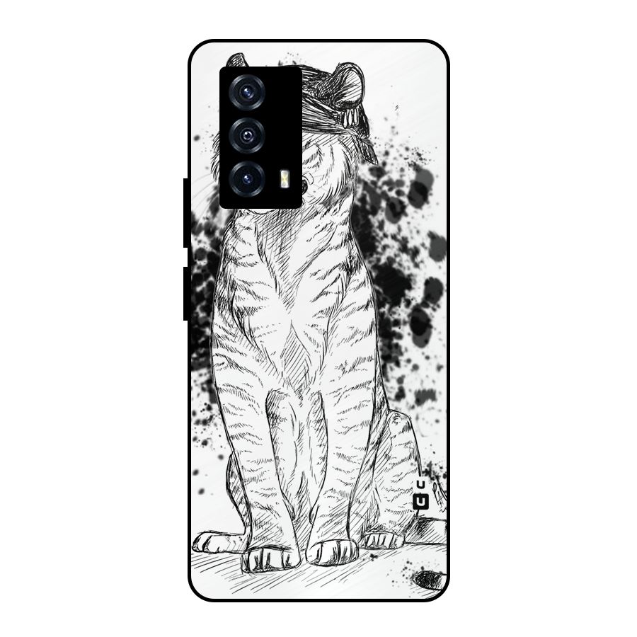 Tiger Wink Metal Back Case for iQOO Z5
