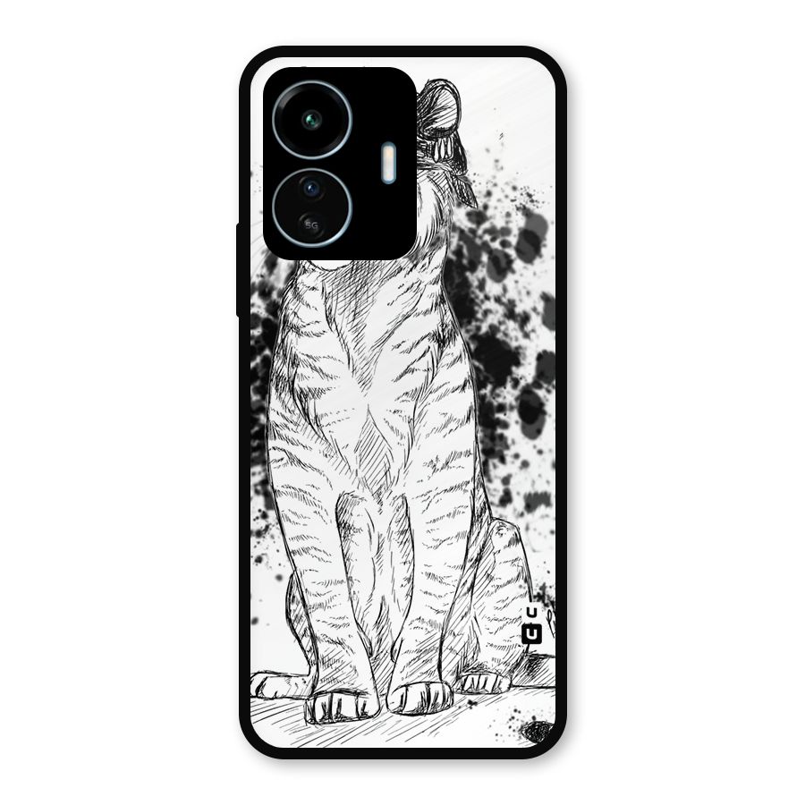 Tiger Wink Metal Back Case for vivo iQOO Z6 Lite 5G