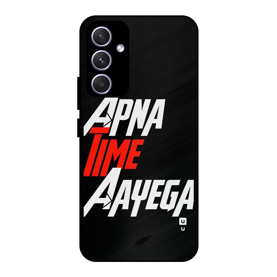 Time Aayega Metal Back Case for Galaxy A54