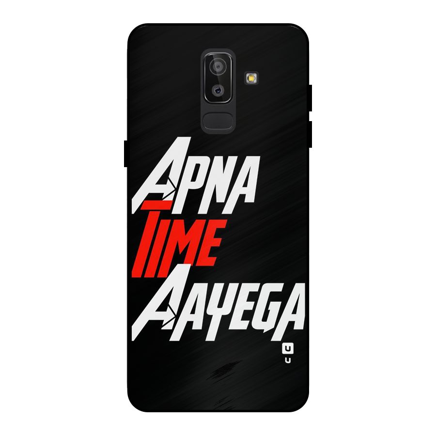 Time Aayega Metal Back Case for Galaxy J8