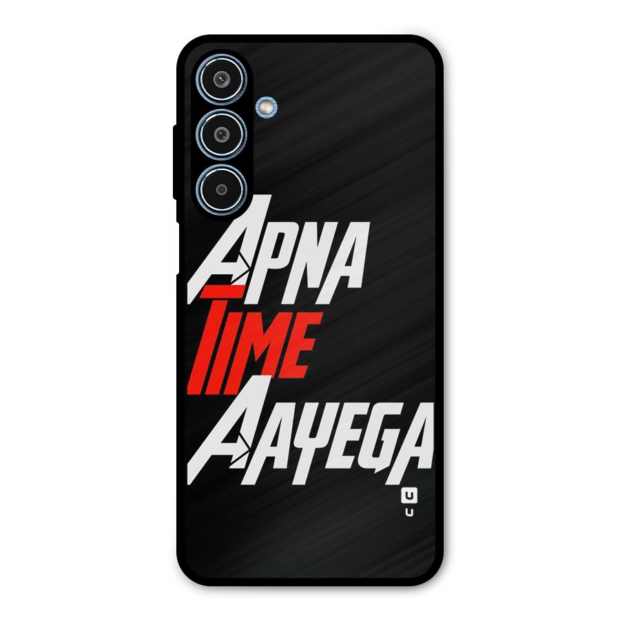 Time Aayega Metal Back Case for Galaxy M35