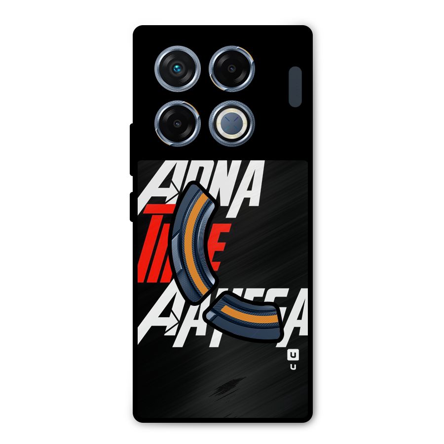 Time Aayega Metal Back Case for Infinix GT 20 Pro