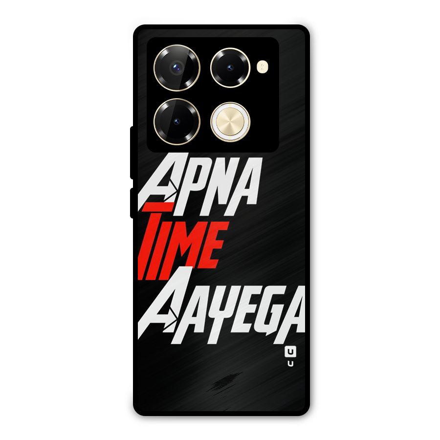 Time Aayega Metal Back Case for Infinix Note 40 Pro