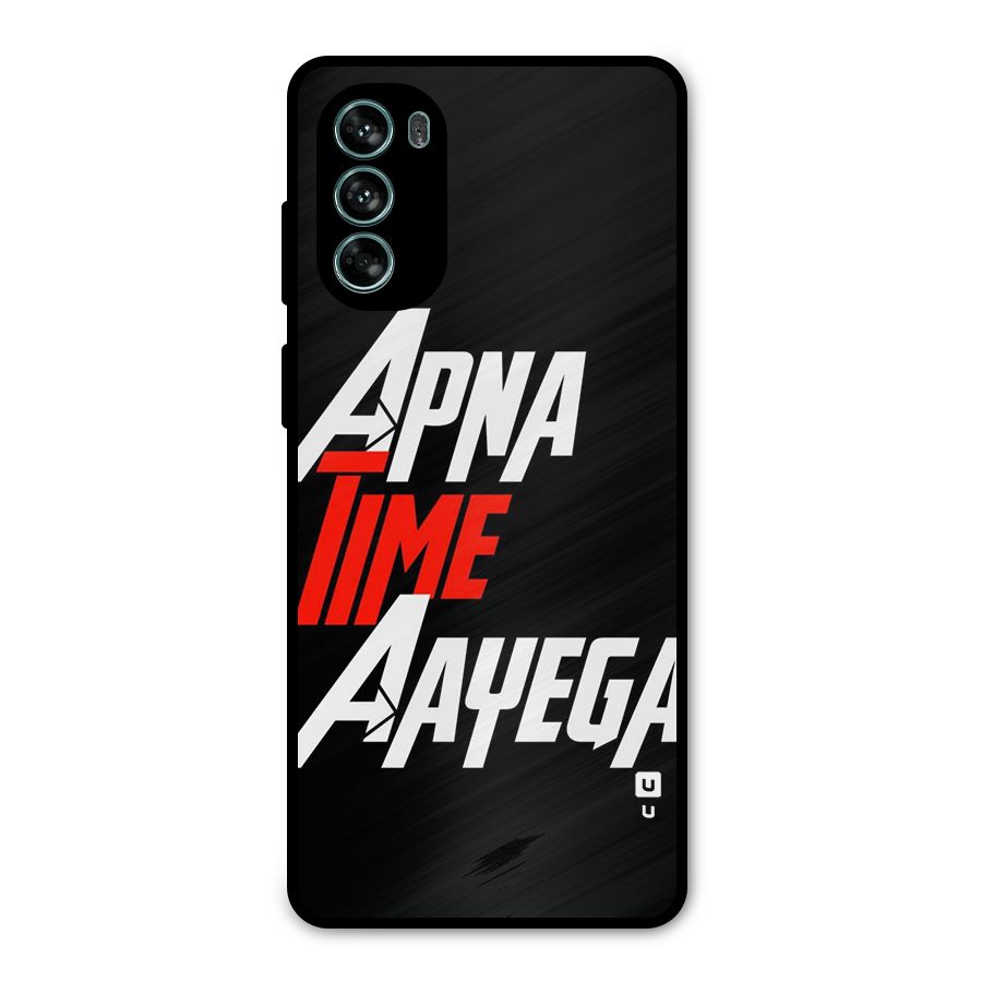 Time Aayega Metal Back Case for Moto G62