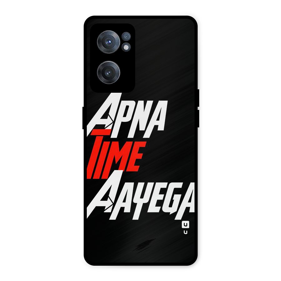 Time Aayega Metal Back Case for OnePlus Nord CE 2 5G