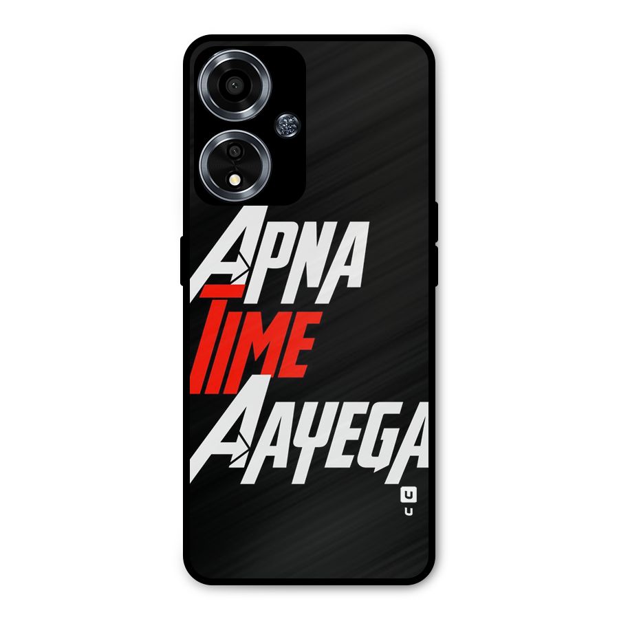 Time Aayega Metal Back Case for Oppo A59