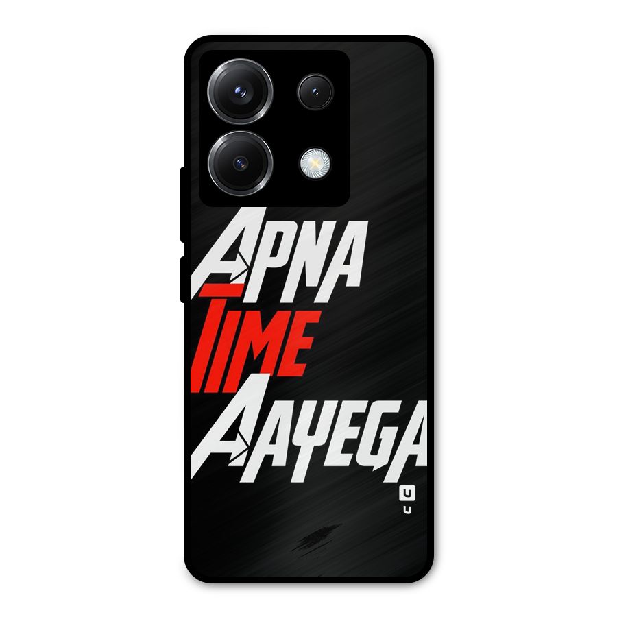 Time Aayega Metal Back Case for Poco X6
