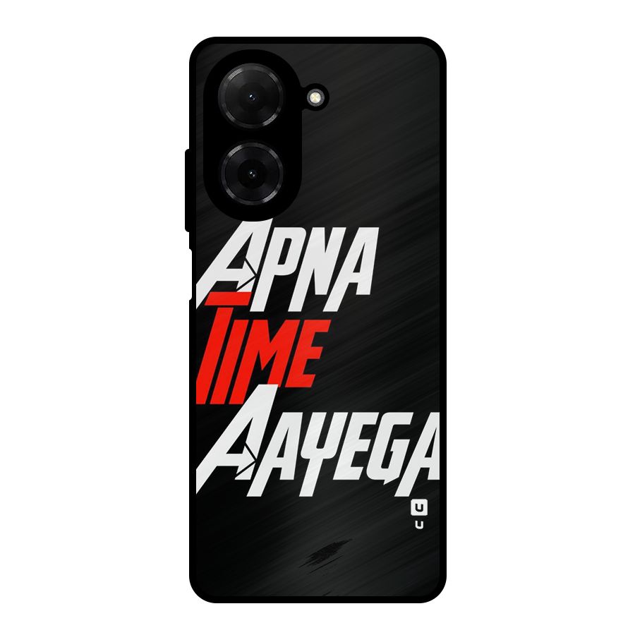 Time Aayega Metal Back Case for Redmi A5 4G