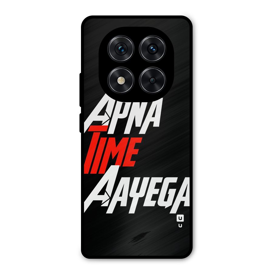 Time Aayega Metal Back Case for Redmi Note 14 Pro 5G