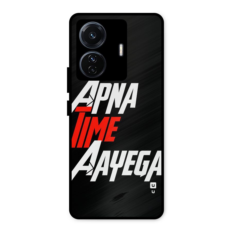 Time Aayega Metal Back Case for Vivo T1 Pro