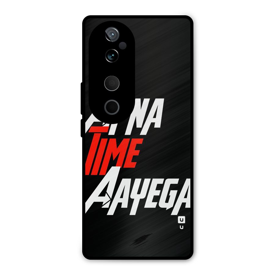 Time Aayega Metal Back Case for Vivo T3 Ultra